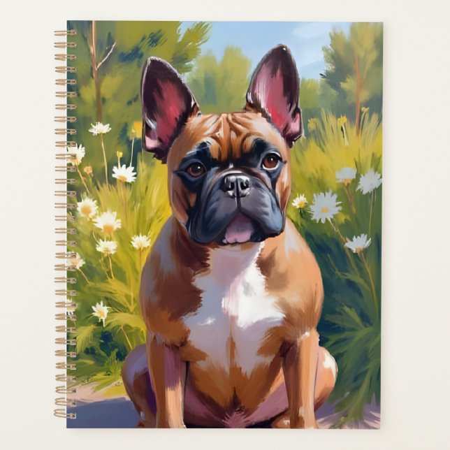 French Bulldog Pet Painting Dog Art Planer (Vorderseite)