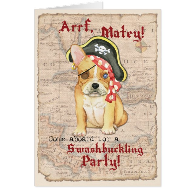 French bulldog Pirate Invite (Devant)
