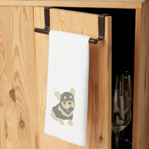 French Bulldog Puppy Cartoon Küchentücher