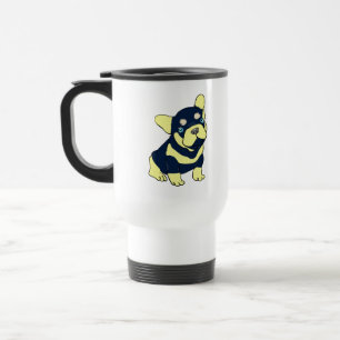 French Bulldog Puppy Cartoon Travel Mug Reisebecher