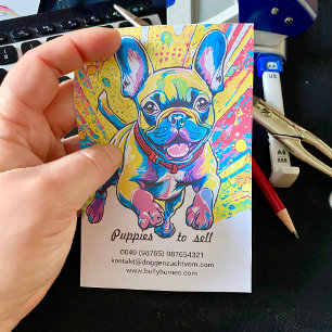 French Bulldog Puppy verkauft Post-it Klebezettel