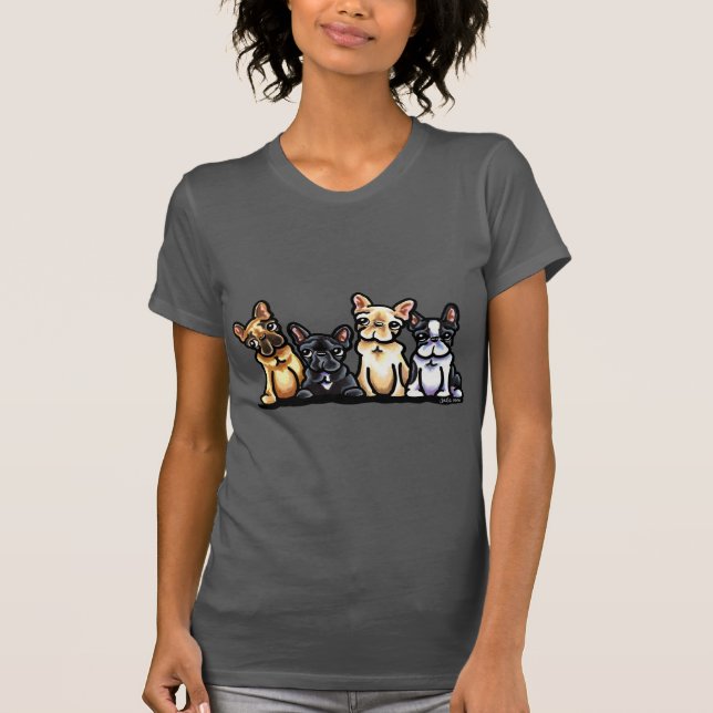 French Bulldog Quartett T-Shirt (Vorderseite)