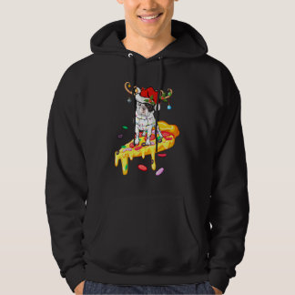 French Bulldog Riding Pizza French Bulldog Christm Hoodie