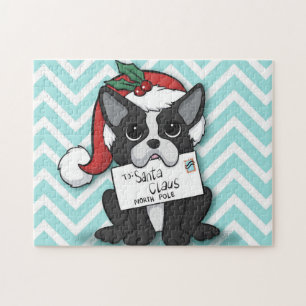 French bulldog Santa Claus Holiday