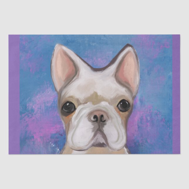 FRENCH BULLDOG SEIDENPAPIER (Vorderseite)