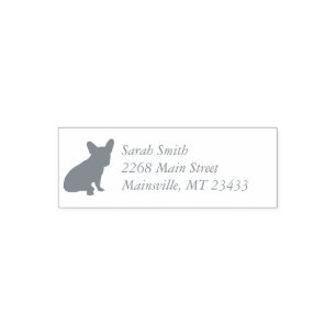 French Bulldog Silhouette Party Permastempel