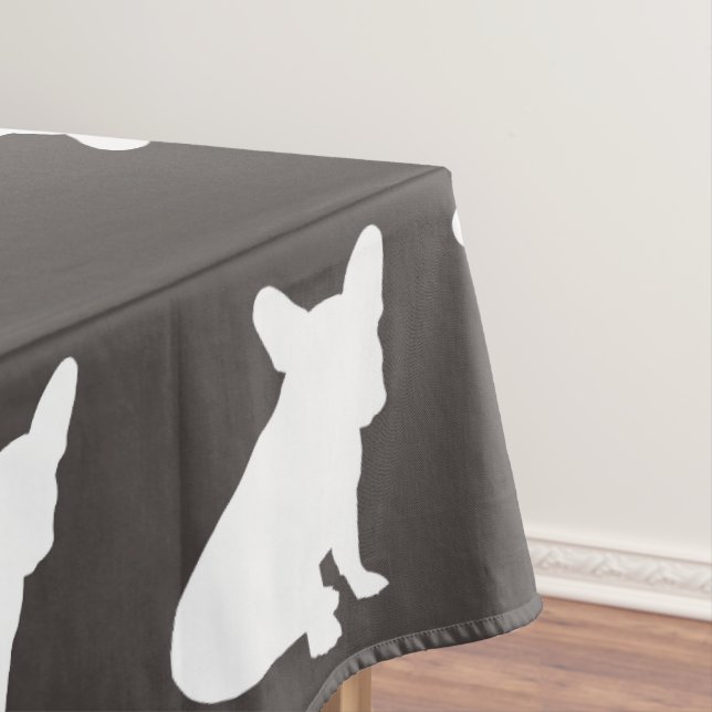French Bulldog Silhouette Party Tischdecke (Beispiel)