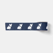 French Bulldog Silhouette Ribbon 3"