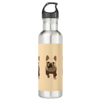 French Bulldog, Soft Peach Edelstahlflasche