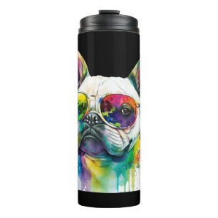 French Bulldog Sunglasses Dog Puppy Thermosbecher