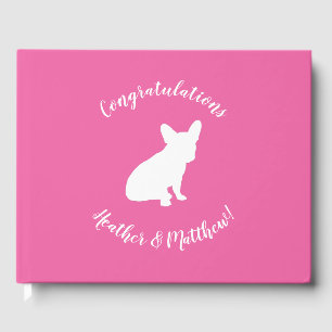French Bulldog Themenparty - Babydusche pink Gästebuch