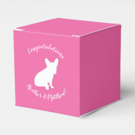 French Bulldog Themenparty - Babydusche pink Geschenkschachtel
