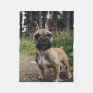 French Bulldog Throw Pillow Fleecedecke