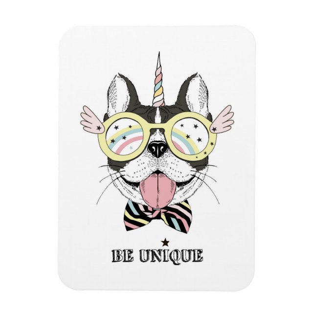 French Bulldog Unicorn Magnet (Vertikal)