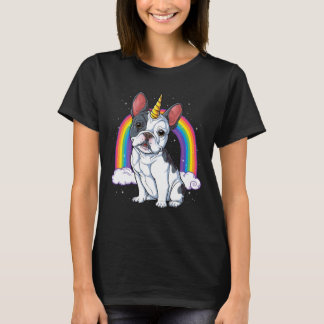 French Bulldog Unicorn Shirt Girls Space Galaxy