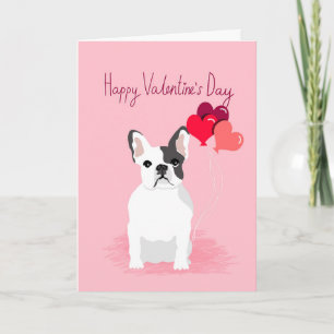 French Bulldog Valentines Card Feiertagskarte