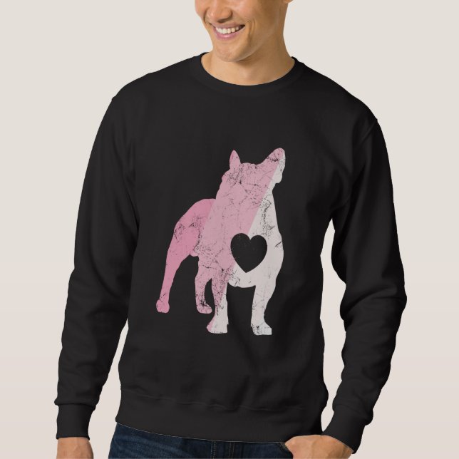 French Bulldog Valentines Day Cupid Love Dog Sweatshirt (Vorderseite)