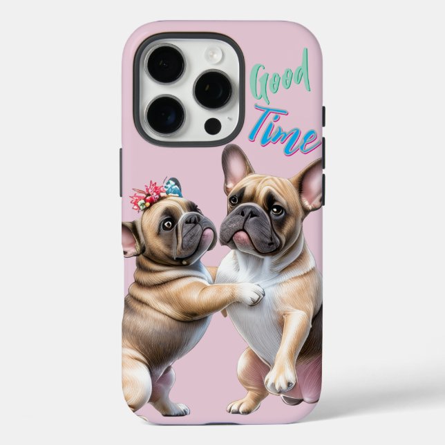 French Bulldog  verliebt Valentinstag  iPhone 16 Pro Hülle (Rückseite)