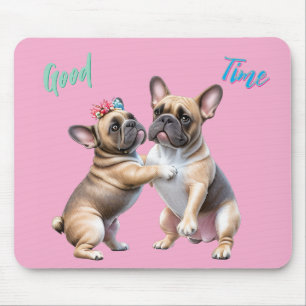 French Bulldog verliebt Valentinstag Mousepad