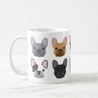 French Bulldog visage mug - mignon mug frenchie