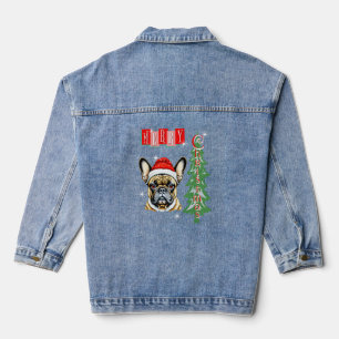 French Bulldog Weihnachtsgeschenk Jeansjacke