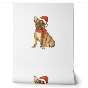 French Bulldog Weihnachtsmannmütze - Funny Christm Tapete