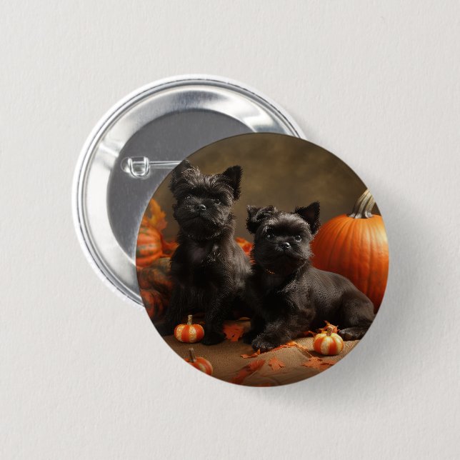 French Bulldog Welpe Autumn Delight Pumpen Button (Vorne & Hinten)