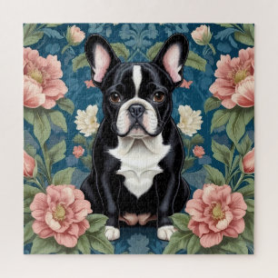 French Bulldog William Morris Inspirierte Floral