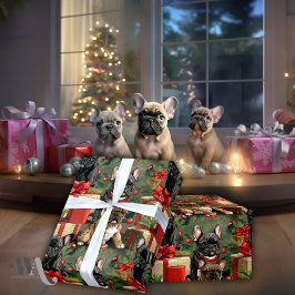 French Bulldog Winter Woof-Märchen Weihnachten Geschenkpapier