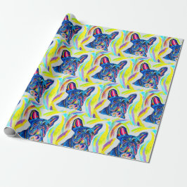 French Bulldog Wrapping Paper Geschenkpapier