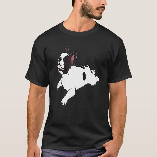 French Bulldog Yoga French Bulldog Yoga Pose T-Shirt (Vorderseite)