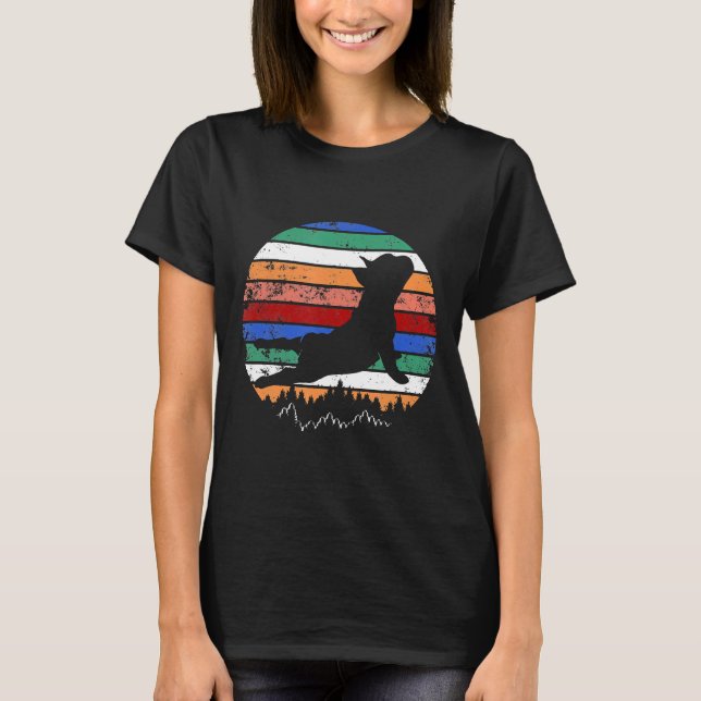 French Bulldog Yoga Frenchie T-Shirt (Vorderseite)