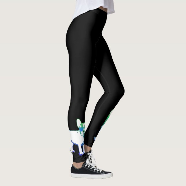 French Bulldogs Couple Leggings (Rechts)