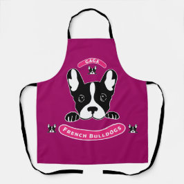 French Bulldogs - Funny Little French Gaga Dogs Schürze