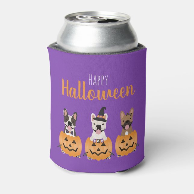 French Bulldogs Happy Halloween Dosenkühler (Kanne Rückseite)