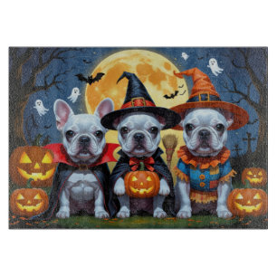 French Bulldogs Pumpkin Halloween Funny Funny Schneidebrett