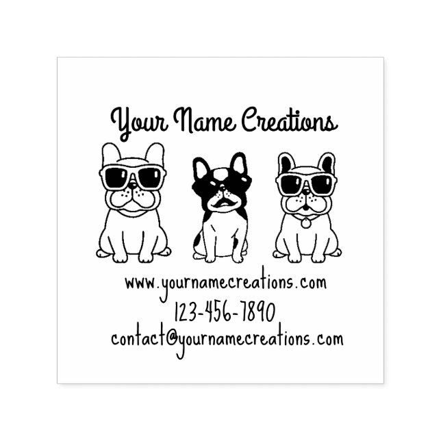 French Bulldogs-Sonnenbrille Permastempel (Design)