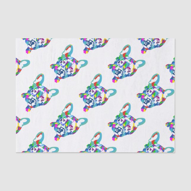 French Bulldogs Welppy Seidenpapier (Vorderseite)