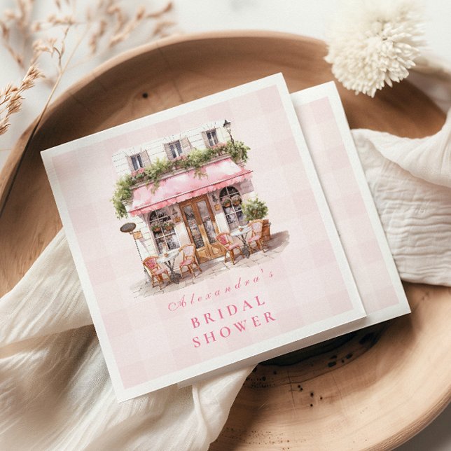 French Café Brautparty Serviette (Von Creator hochgeladen)