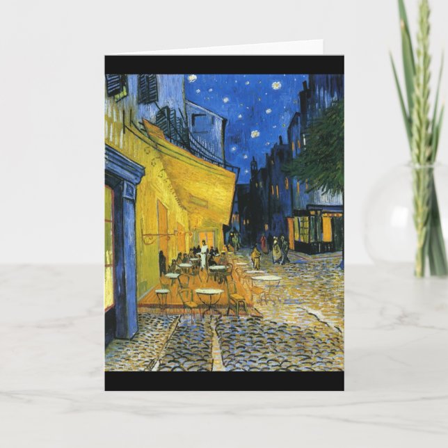 French Cafe Van Gogh Karte (Vorderseite)