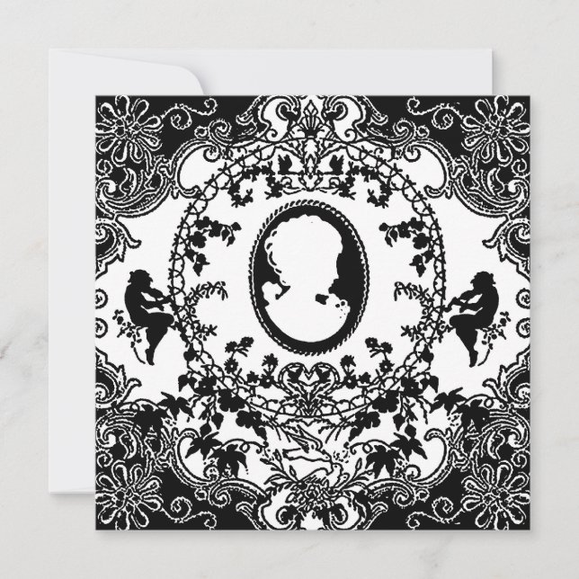 French Cameo ~ Einladungen (Vorderseite)