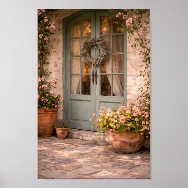 French Country Door Wall Art Poster (Vorne)