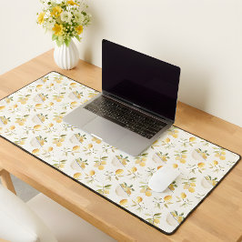 French Country Lemon Pattern Desk Mat Schreibtischunterlage
