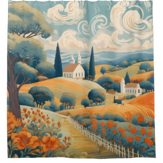 French Countryside Duschvorhang