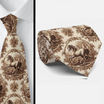 French Countryside Horses Toile De Jouy Pattern Krawatte<br><div class="desc">Brown French Countryside Horses Toile de Jouy Neck Tie Elevate your formalwear with timeless European charm. This elegant neck tie features a classic toile de Jouy pattern inspired by the romantic landscapes and horses of the French countryside. Rendered in rich brown tones on a soft neutral backdrop, the detailed pastoral...</div>