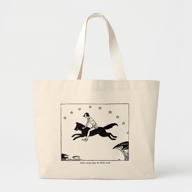 French Fairy Tale Wolf et Prince Sac fourre - tout (Devant)