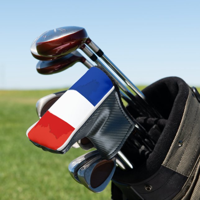 French flag golf headcover (In Situ)