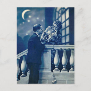French Flirt - Carte Postale Romantique Vintage