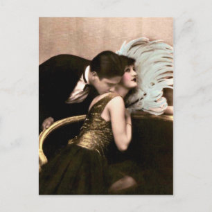 French Flirt - Carte Postale Romantique Vintage