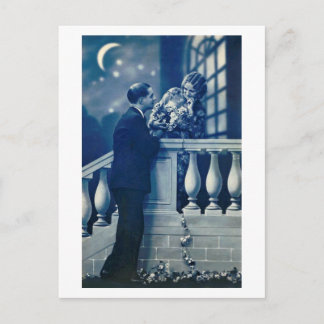 French Flirt - Carte Postale Romantique Vintage